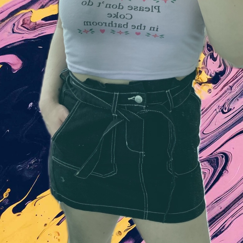 Blue Spice black skirt